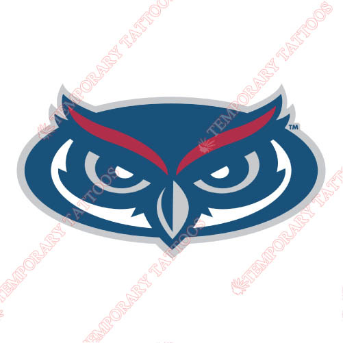 Florida Atlantic Owls Customize Temporary Tattoos Stickers NO.4379